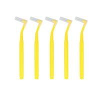 Brossettes Interdentaire 10 brossettes interdentaires coudées en forme de L for le nettoyage dentaire, cure-dents en nylon(Yellow)