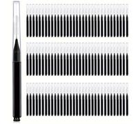 Brossettes Interdentaire 100 pièces/boîte Brossettes interdentaires en forme de I, noires, for le nettoyage entre les dents