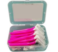 Brossettes Interdentaire 20 pièces/boîte Brosse à dents interdentaire en forme de L pousser-tirer(0.8mm)