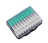 Brossettes Interdentaire 40/120 brossettes interdentaires en silicone for nettoyer les interstices des dents, cure-dents dentaires(Green 40Pcs)