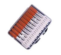 Brossettes Interdentaire 40/120 brossettes interdentaires en silicone for nettoyer les interstices des dents, cure-dents dentaires(Orange 40Pcs)