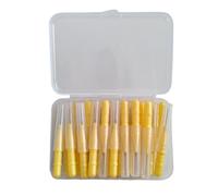 Brossettes Interdentaire 40 brossettes interdentaires, cure-dents, fil dentaire, outil de nettoyage buccal Pour le nettoyage(Yellow(1.0mm-1.2mm))