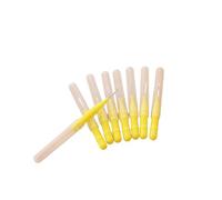 Brossettes Interdentaire Boîte de 50 brossettes interdentaires 0,5 mm for nettoyer les espaces et assurer une bonne hygiène buccale(Yellow)
