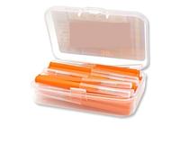 Brossettes Interdentaire Lot de 30 brossettes interdentaires, fil dentaire et cure-dents for une hygiène bucco-dentaire optimale Pour le nettoyage(Orange)