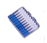 Brossettes interdentaires 40/120 brossettes interdentaires en silicone for nettoyer les interstices des dents, cure-dents dentaires(Blue 40Pcs)