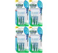 Brossettes interdentaires - GUM - TravLer - Lot de 6 - Blanc et bleu - Adulte