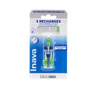 Brossettes interdentaires - Inava - Trio Compact et Flex - 2.2mm - 3 recharges - Espaces très larges