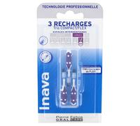 Brossettes interdentaires - Inava - Trio Compact/Flex ISO5 - 1 8 mm - Violet - 3 Recharges