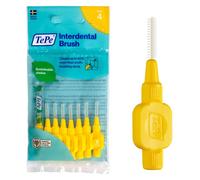 TePe Brossettes interdentaires Original - Nettoyage facile des espaces interdentaires - 1 x 8 brossettes - Diamètre 0,7mm - Jaune