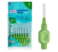 TePe Brossettes interdentaires Original - Nettoyage facile des espaces interdentaires - 1 x 8 brossettes - Diamètre 0,8mm - Vert