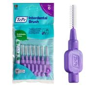 Brossettes Interdentaires, Originales, Violet, 1.1mm/ISO 6, 8pcs, élimine la plaque dentaire, nettoyage efficace entre les dents, pour espaces larges