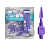 Brossettes Interdentaires TePe EasyFit, Violet, M/L, 20 pièces, élimination de la plaque dentaire, nettoyage efficace entre les dents, adaptées aux espaces moyens à larges