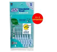 Brossettes interdentaires TePe Extra-souples - TEPE - Bleu 0.6mm ISO 3 - 8 brossettes