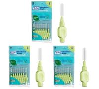 Brossettes Interdentaires TePe, Extra Souples, Verte, 0.8mm/ISO 5, 8pcs, élimine efficacement la plaque dentaire entre les dents, pour espaces larges (Lot de 3)