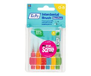 Brossettes Interdentaires TePe Originales Assortiment toutes tailles (0.4-0.8 mm) 6 brossettes