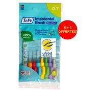 Brossettes Interdentaires Tepe Originales - Tepe - Multi-Tailles De 0.4 À 1.3mm Iso 0 À 7 - Pack De 8