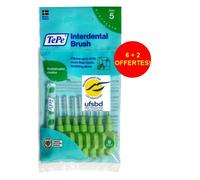 Brossettes interdentaires TePe - Vert 0.8mm ISO 5 - Sachet de 8