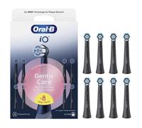 Oral-B Lot De 8 Brossettes De Rechange Gentle Care, AUTHENTIQUES, Noires, Brossage Le Plus Doux, Conviennent Aux Gencives Sensibles, Brossette Ronde Pour Les Brosses A Dents Electriques Oral B iO