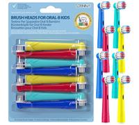 Brossettes pour Oral-B Enfant - Têtes de brosse à dents, Recharge pour Oral-B Enfant, Pack de 4, Compatible avec Vitality, Professional et Genius