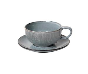 Broste Copenhagen 14533220 Nordic Sea Tasse avec soucoupe en faïence 25 ml
