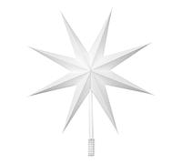 Broste Copenhagen 70080394 Top Star Dentelle de Noël en Papier de Couleur Blanche, 30 cm