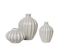 broste Copenhagen Amalie Lot de 3 vases Rainy Day Gris