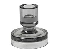 Broste Copenhagen Bougeoir Petra smoked pearl dark grey 8 cm