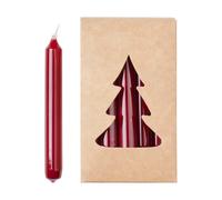 Broste Copenhagen Bougie de Noël Broste glossy Ø1.2x10.2 cm lot de 20 Burgundy
