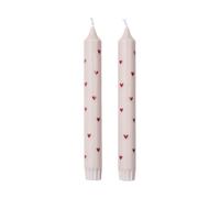 Broste Copenhagen Bougies Amor 2 pièces Light pink-red