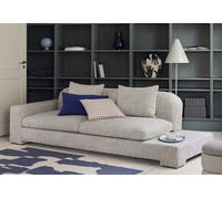 Broste Copenhagen Canapé 3 places tissu et bois massif avec tablette Bay - 97 x 250 cm - 31002022