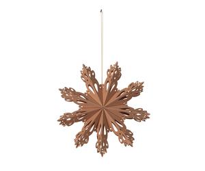 Broste Copenhagen Décoration de Noël Snowflake Indian tan Ø15 cm