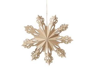 Broste Copenhagen Décoration de Noël Snowflake natural Ø30 cm