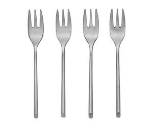 Broste Copenhagen Fourchette à gâteau Sletten Lot de 4 Full satin forged