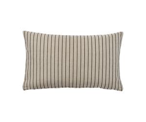Broste Copenhagen Housse de coussin Karen Light beige-black. 30x50 cm