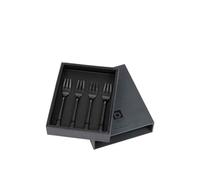 Broste Copenhagen HUNE Fourchette à gâteau Titanium Mat Black 4pcs.