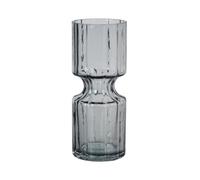 Broste Copenhagen Hyacint 14496146 Vase en Verre soufflé à la Bouche Couleur Perle fumée 8 cm x 8 cm x 20 cm