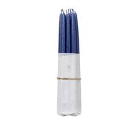 Broste Copenhagen Lot de 10 bougies anciennes trempées Broste Copenhagen Baja bleu
