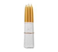 Broste Copenhagen Lot de 10 bougies anciennes trempées Broste Copenhagen Jaune doré