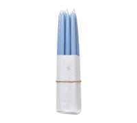 Broste Copenhagen Lot de 10 bougies anciennes trempées Broste Copenhagen Plein air bleu clair