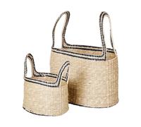 Broste Copenhagen Panier Lykke 2 pièces Natural-black