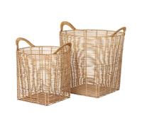 Broste Copenhagen Panier rond Safi 2 Pièces Natural