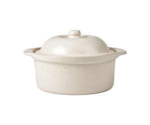 Broste Copenhagen Plat à four Vig avec couvercle 20.5x24 cm Beige
