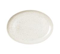 Broste Copenhagen Plat oval Nordic Vanilla 35.5 cm Cream with grains