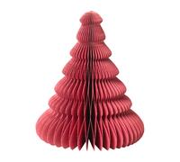 Broste Copenhagen Sapin en papier Tree 15 cm Pompeian red
