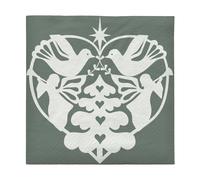 Broste Copenhagen Serviette en papier Nostalgia 33 x 33 cm. Lot de 20 Grape Leaf Green
