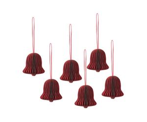 Broste Copenhagen Suspension cloche de Noël Chime Pompeian red