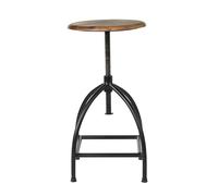 Broste Copenhagen Tabouret Sire Nature-noir. Ø33x73 cm