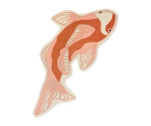Broste Copenhagen Tapis Koi 97x130 cm Pumpkin orange