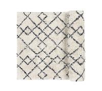 Broste Copenhagen Tapis Noir et Blanc Dimensions : L 140 cm x l 70 cm