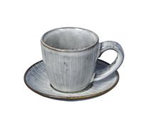 Broste Copenhagen Tasse à espresso Nordic Sea avec soucoupe 5 cl